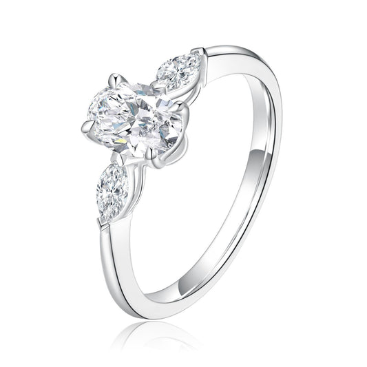 Niche design18k Golden Wedding Ring0.67Lab Grown Diamond Au750Genuine Ring Setting k Gold ring