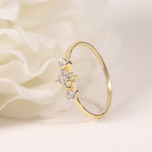 Textured Seiko Bag Gold Ring Business Style s925Sterling Silver Moissanite Golden Dawn Series Ring for Men and Women