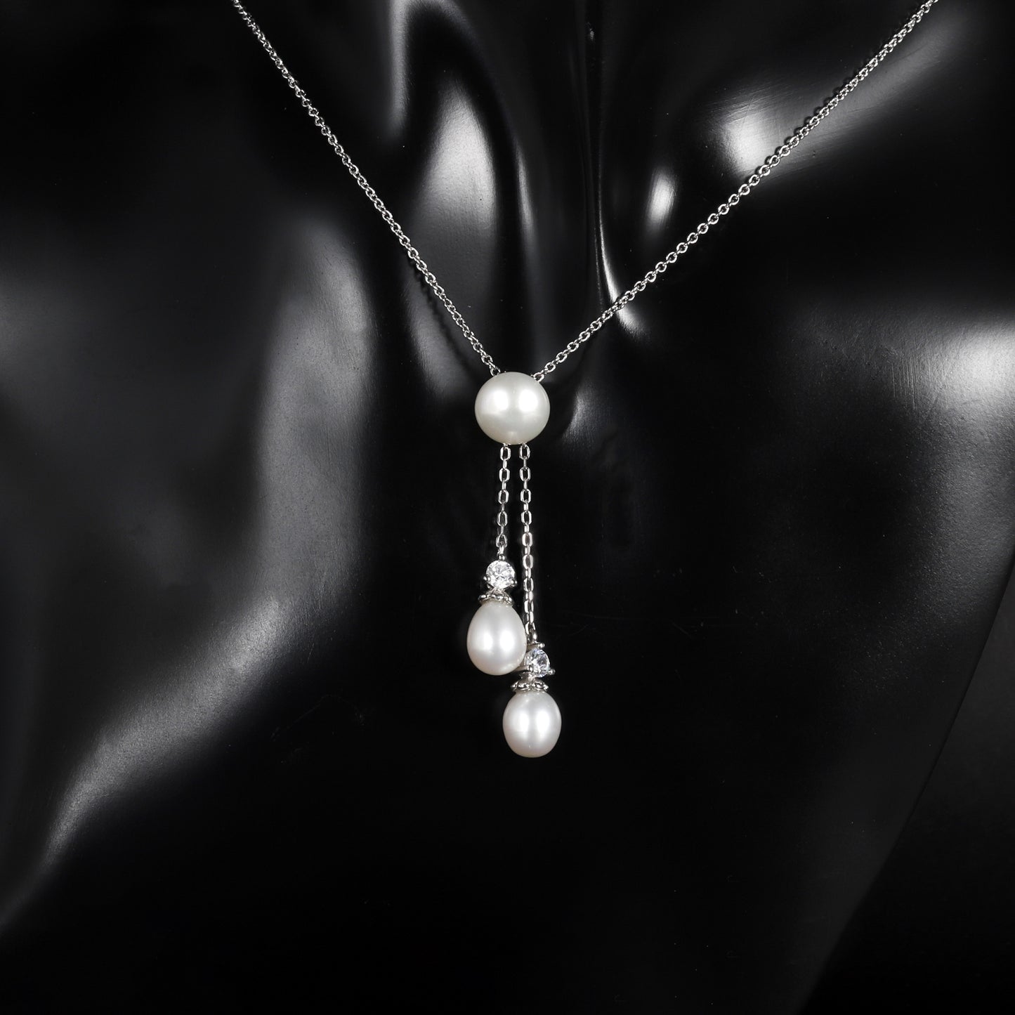 S925Silver Natural Freshwater Pearl Necklace Affordable luxury fashion ins Unique and Elegant Collarbone Chain Sterling Silver Necklace Jewelry