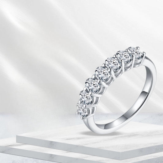 Unique Index Finger Ring s925Sterling Silver Plated18k Gold Inlaid Moissanite Ring Oval Egg Shape Moissanite Ring