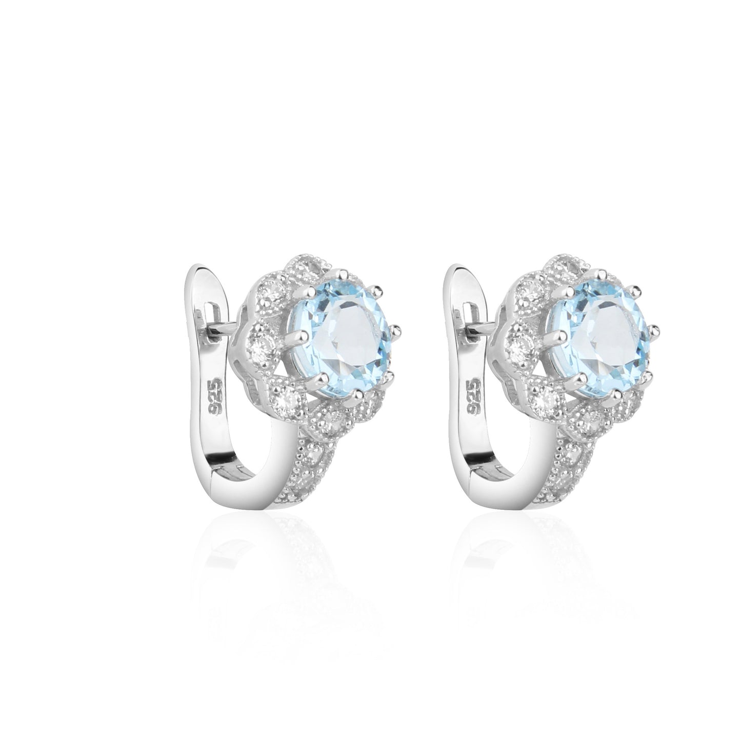 Natural Amethyst Earrings Jewelry Fashionable, Luxurious, and Simple s925Silver Inlaid Natural Gemstone Earrings Earrings