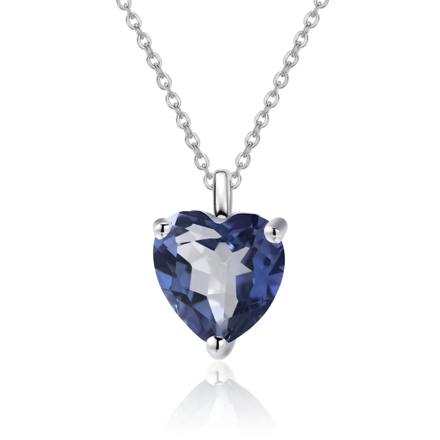 Fashionable Light Luxury Simple Natural Garnet Heart Pendant Clavicle Chain s925Silver Inlaid Gemstone Necklace Pendant