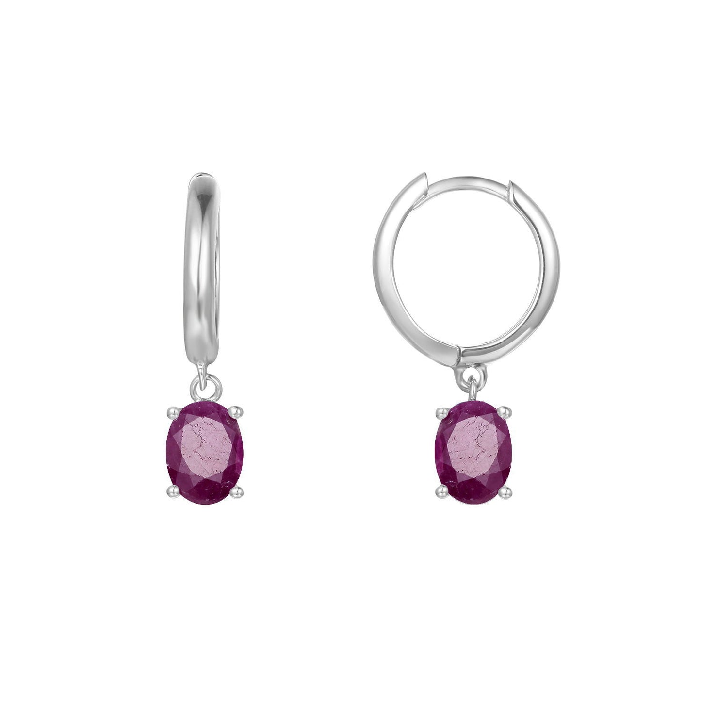Minimalist Luxury Natural Gemstone Earrings Fashionable Personality s925Silver Inlaid Topaz Earrings Studs
