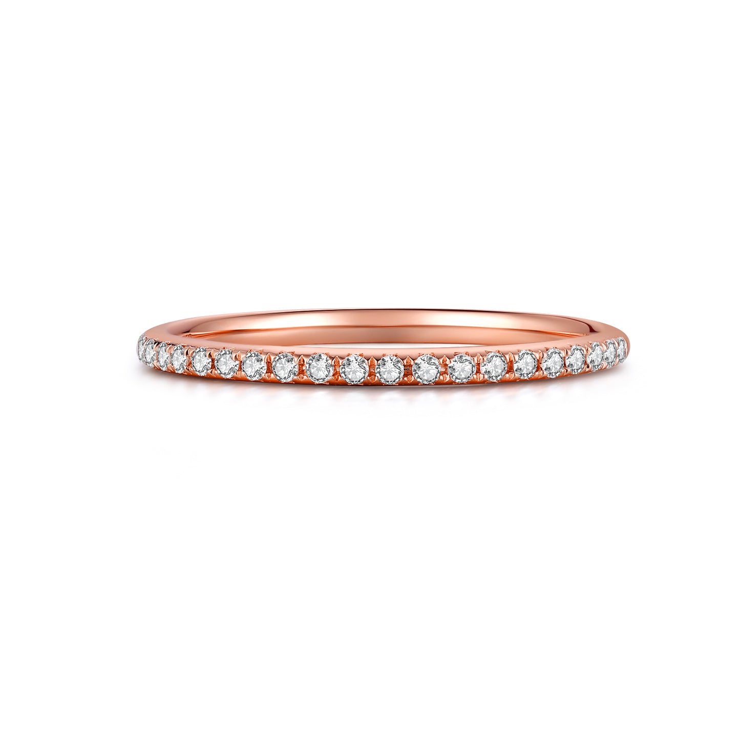 Casual Style18k Gold Inlaid Cultivated Diamond Ring Set for Men and Women Rose Gold White Gold Diamond k Gold Rings Couple Rings