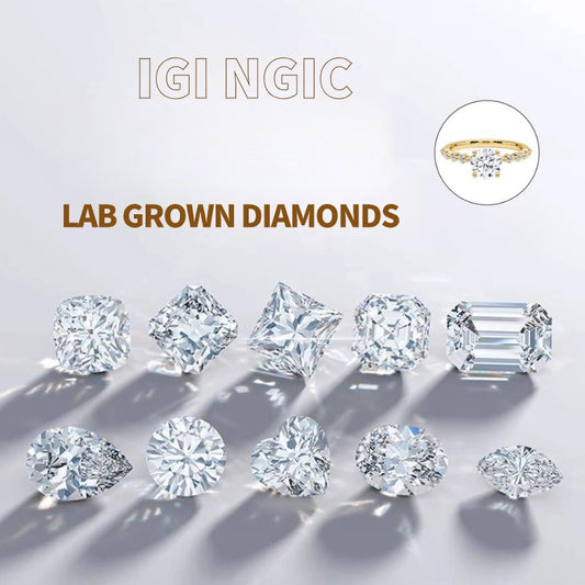 Lab-grown Diamond CVD/HPHT Loose Stone Wedding Ring Earrings Necklace Ring0.5/1Carat Cultivated Diamond