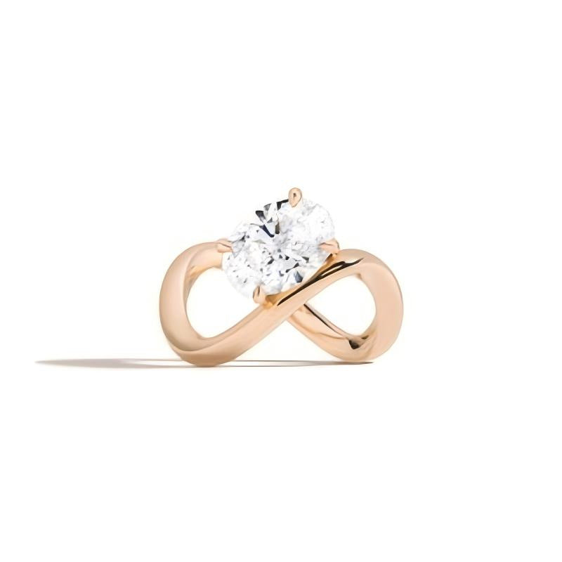High-end Design Sense Ring Customization2Carat Emerald Marquise Shape s925Sterling Silver Moissanite Ring
