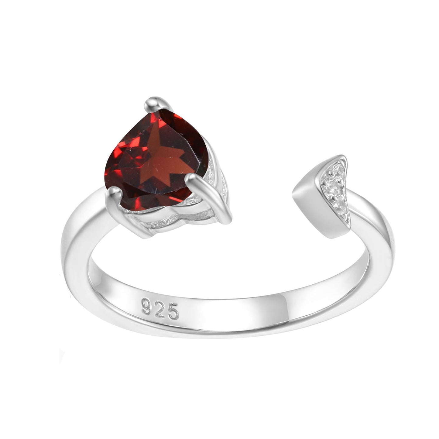 Factory Direct Supply In-Stock Open Ring for Women Fashion Temperament925Silver Inlaid Gemstone Colorful Crystal Ring