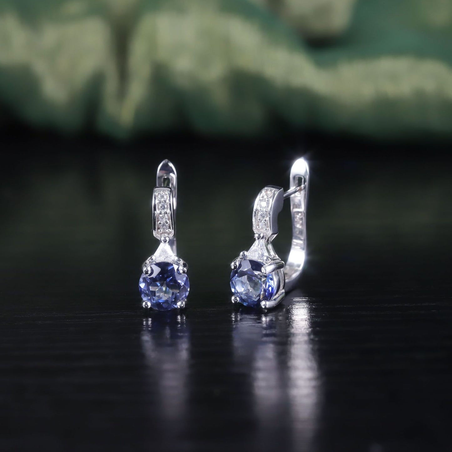 Cool Colorful Crystal Earrings s925Sterling Silver Small Earrings2024Autumn Winter New Earrings In Stock Wholesale