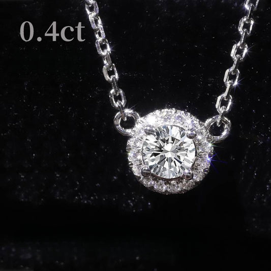 Minimalist Cool Style Cluster Diamond Collarbone Chain Light Luxury Jewelry Full Body9/10/14/18k Gold Cultivated Diamond Necklace