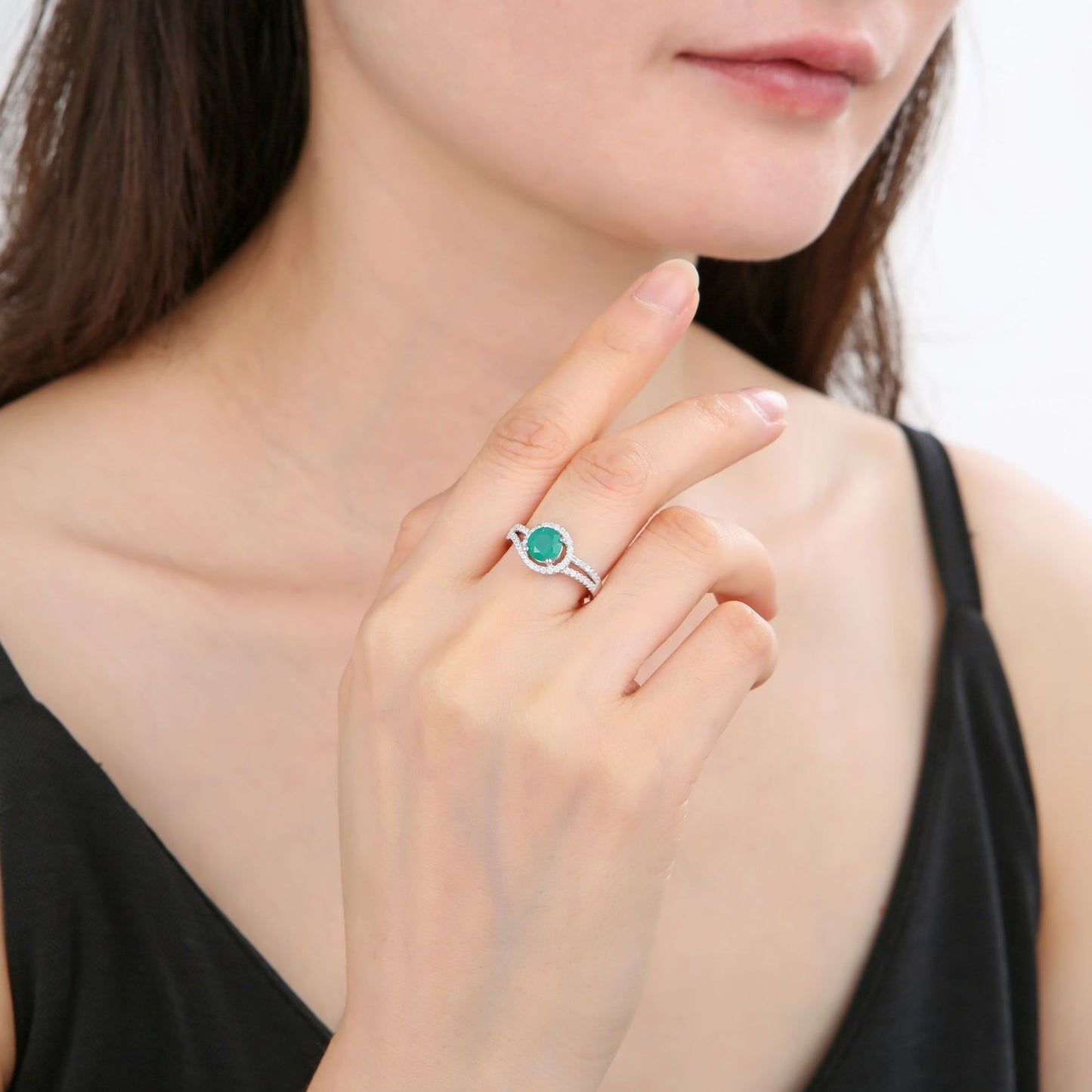 Daily Commuting Colorful Gemstone Natural Garnet Ring s925Sterling Silver Topaz Crystal Ring for Men and Women