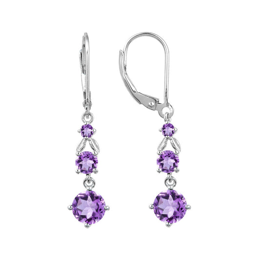 Earrings with a high-end feel for summer2024New s925Sterling Silver Inlaid Garnet Natural Crystal Topaz Earrings