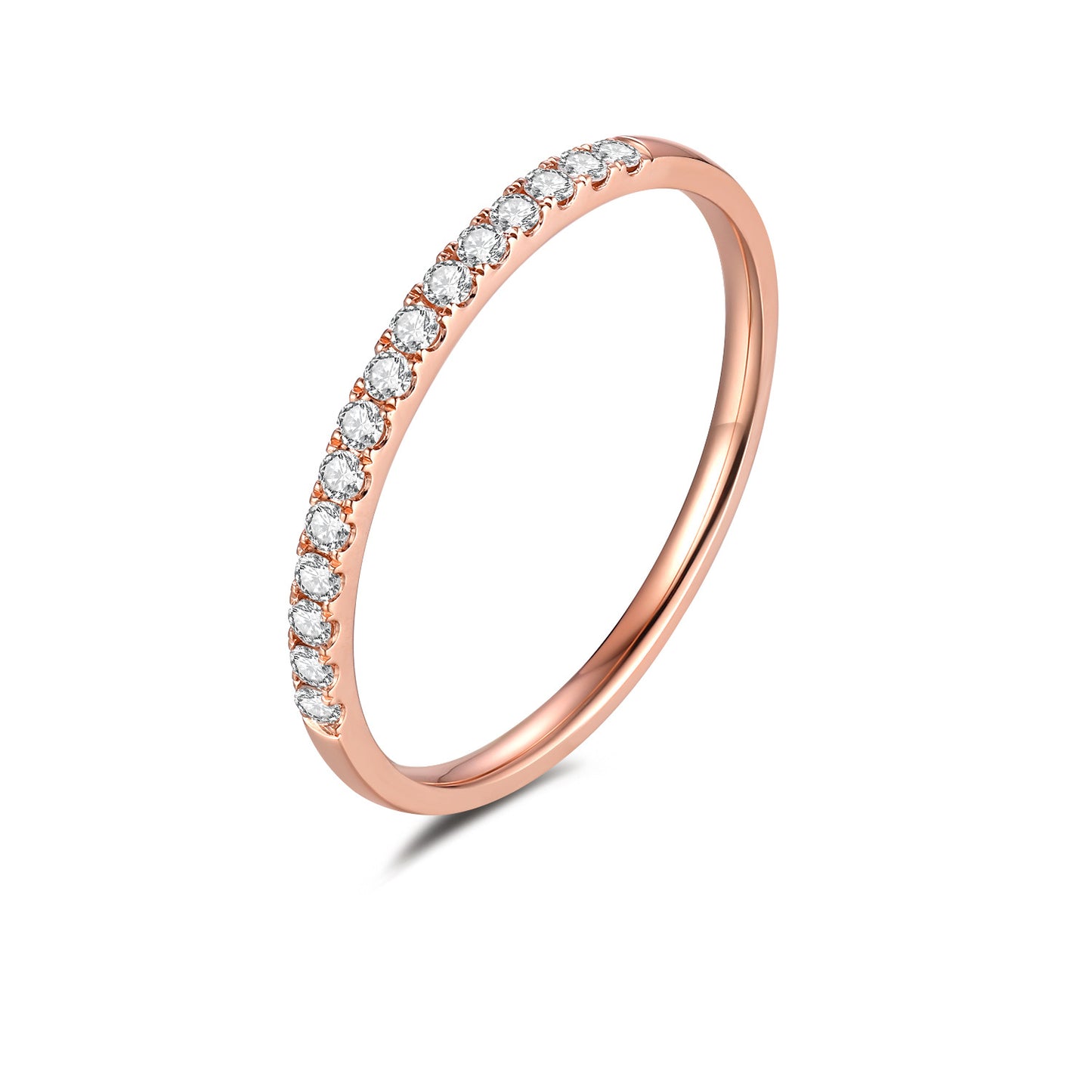 Casual Style18k Gold Inlaid Cultivated Diamond Ring Set for Men and Women Rose Gold White Gold Diamond k Gold Rings Couple Rings