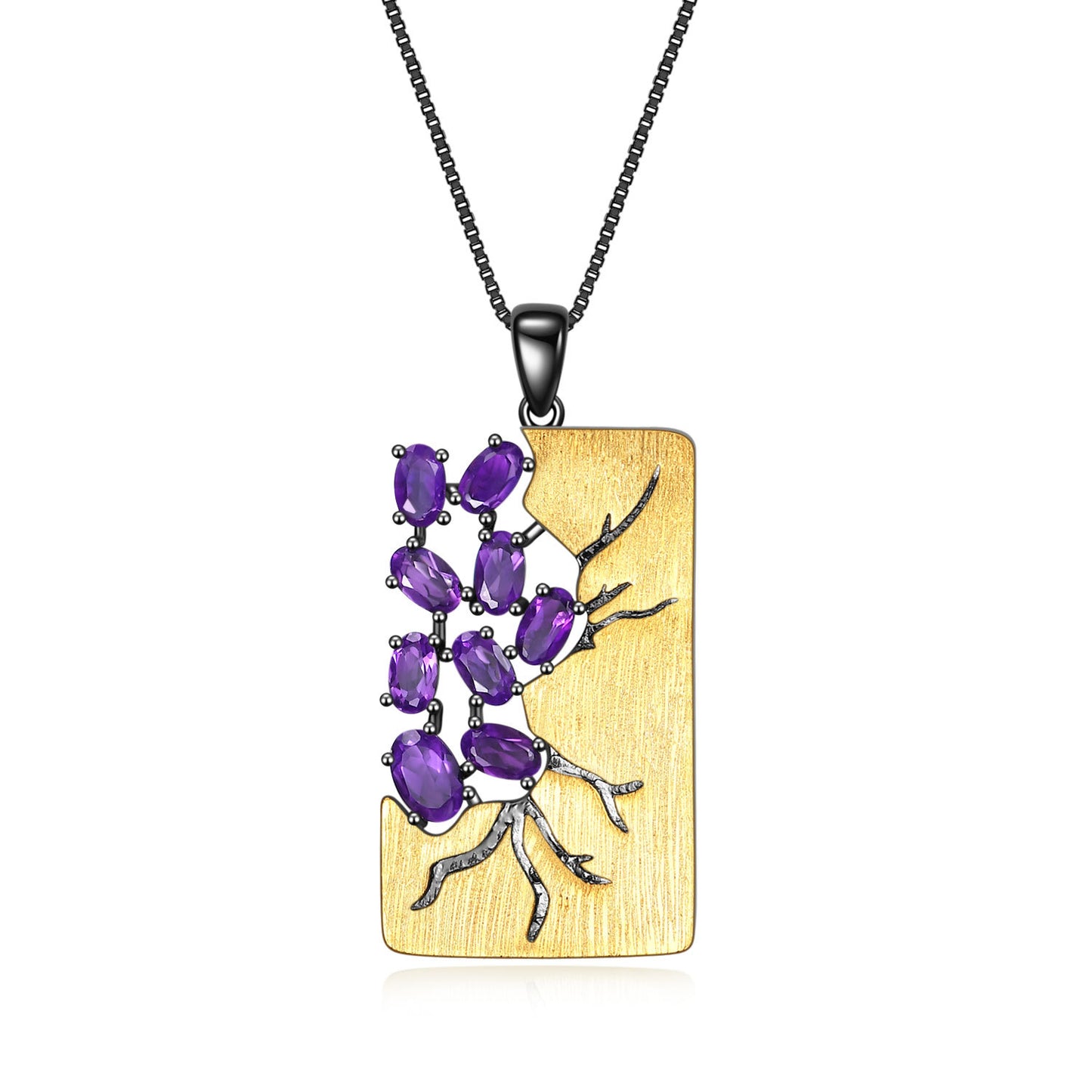 Designer Natural Gemstone Accessories Three-Piece Set 925Silver Inlaid High-End Jewelry Set