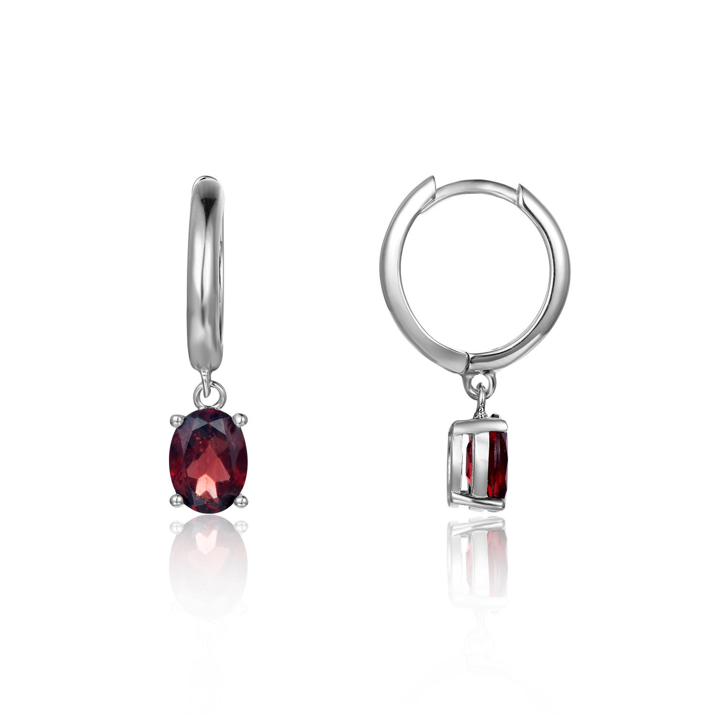 Minimalist Luxury Natural Gemstone Earrings Fashionable Personality s925Silver Inlaid Topaz Earrings Studs