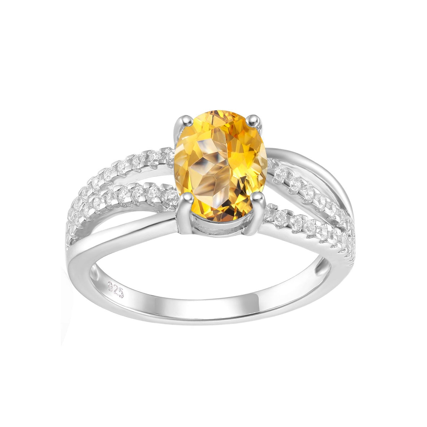 Manufacturer In-Stock Natural Stone Ring for Women Fashion Temperament s925Silver Inlaid Colorful Gemstone Crystal Ring