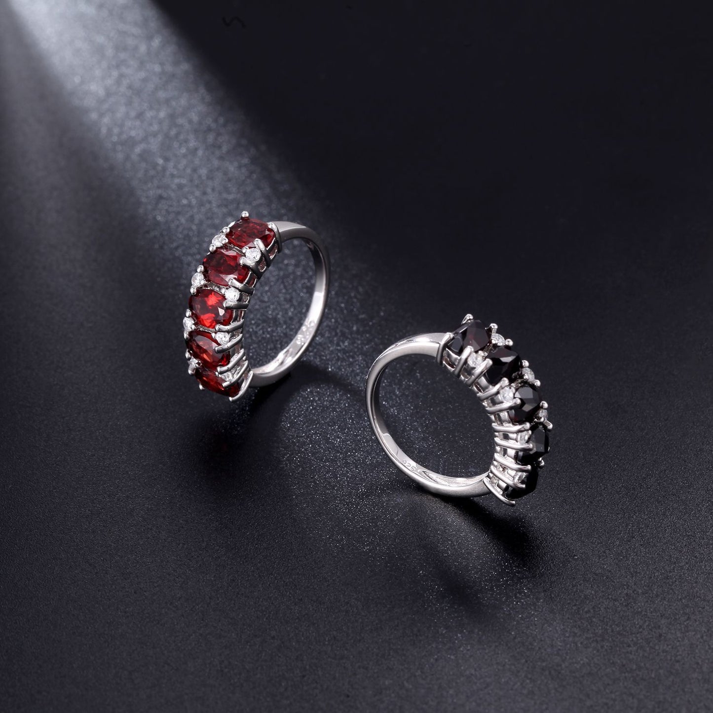 s925Sterling Silver Natural Tourmaline Ring for Women New Affordable Luxury Fashion High-Grade Inlaid Natural Gemstone Ring
