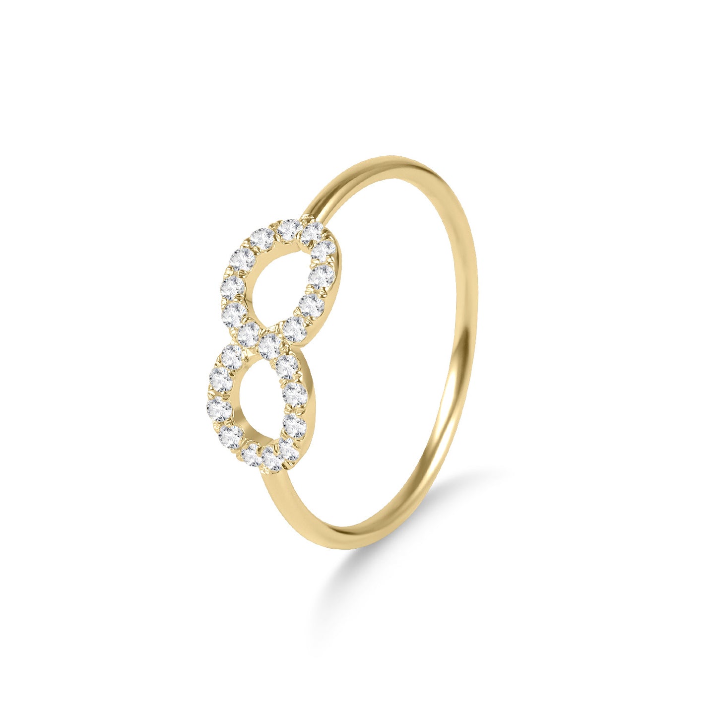 Fresh s925Sterling Silver Moissanite Ring Infinite Branches Golden Dawn Series Small Ring Export