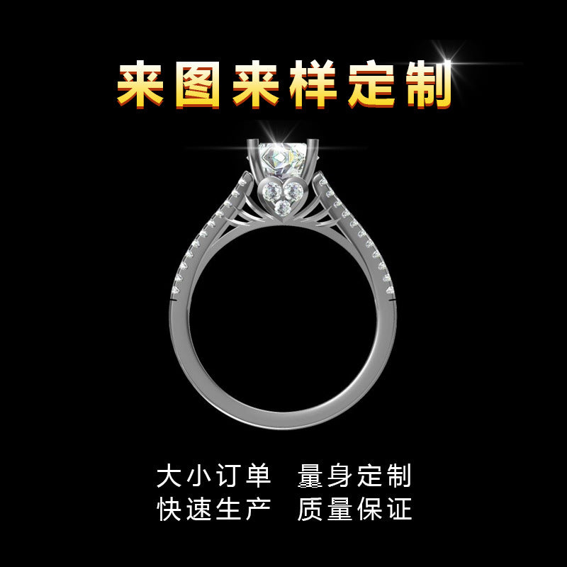 Factory Direct Supply New Style Personalized Light Luxury Ring for Women s925Sterling Silver Inlaid Natural Gemstone Amethyst Ring