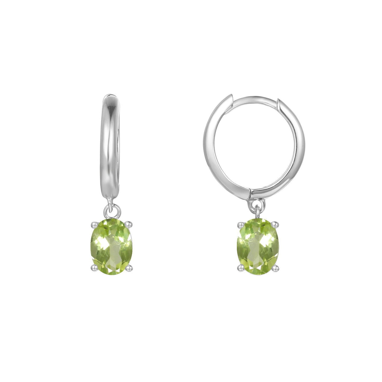 Minimalist Luxury Natural Gemstone Earrings Fashionable Personality s925Silver Inlaid Topaz Earrings Studs