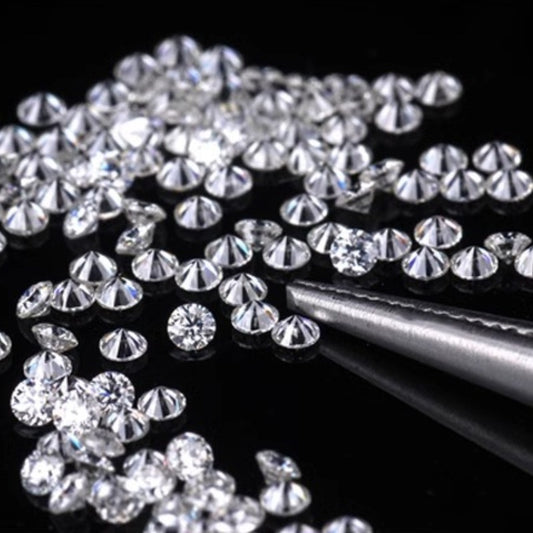 Large Stock Wholesale Lab-Grown Diamonds Loose Stones Cubic Zirconia Diamonds DE Colorful Artificial HPHT Synthetic Diamond