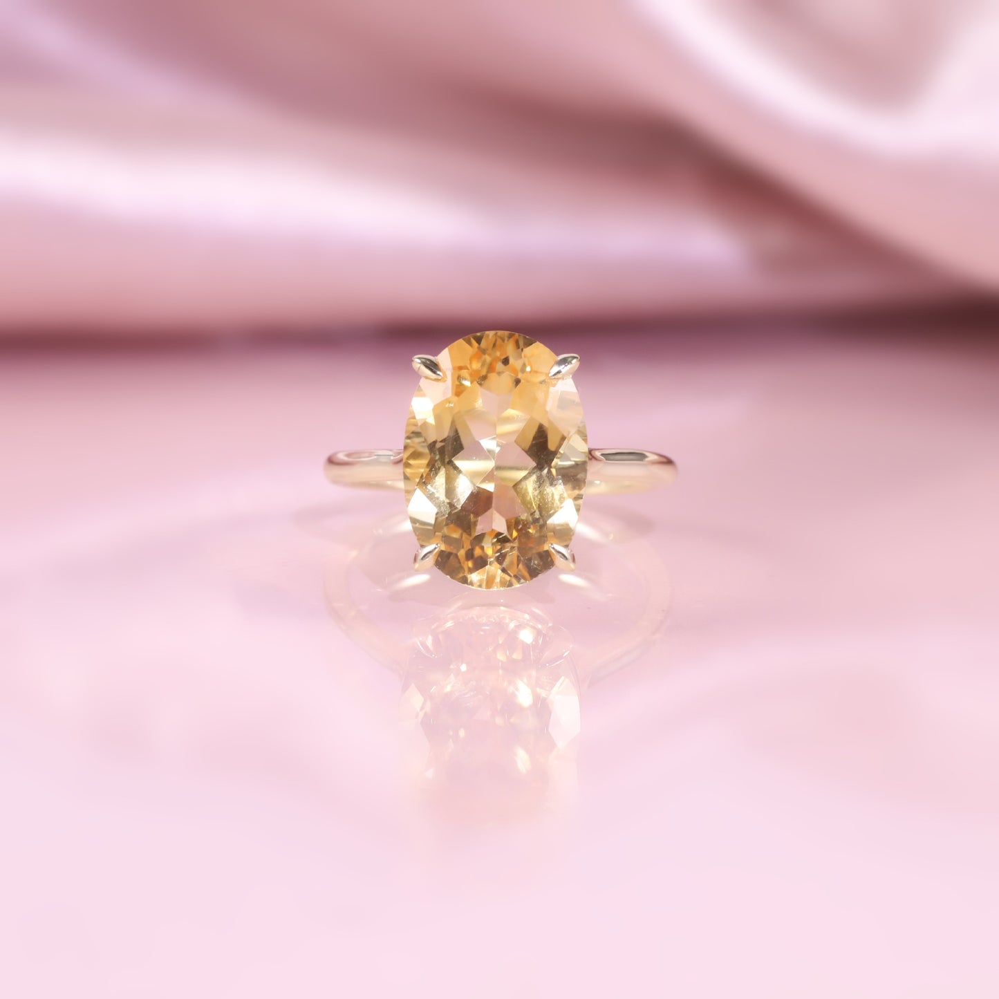 Minimalist Fresh Ring s925Sterling Silver Inlaid with Natural Colorful Gemstone Topaz5/6Large Carat Main Stone Ring