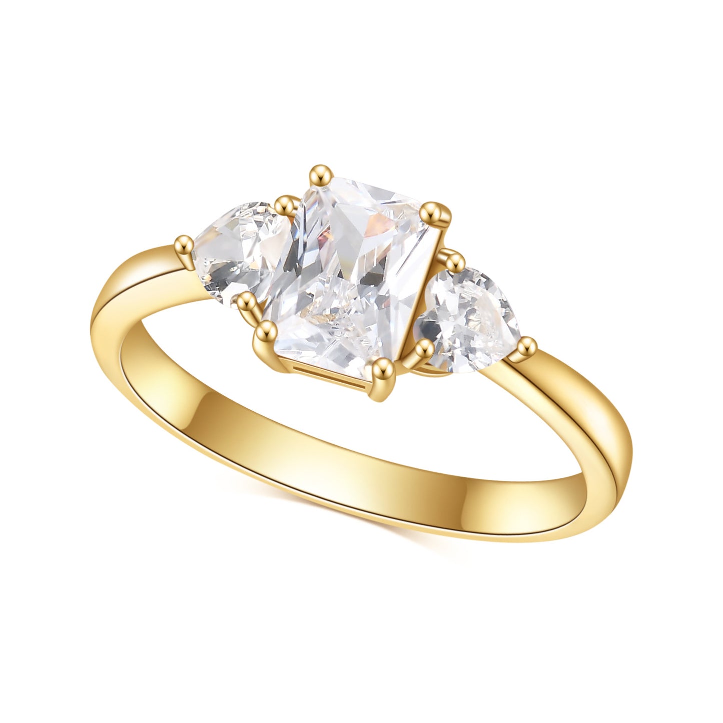 Minimalist Fashion Full Body10/14/18k White Gold Rose Gold Yellow Gold Ring1Carat D Colorful Moissanite Wedding Ring