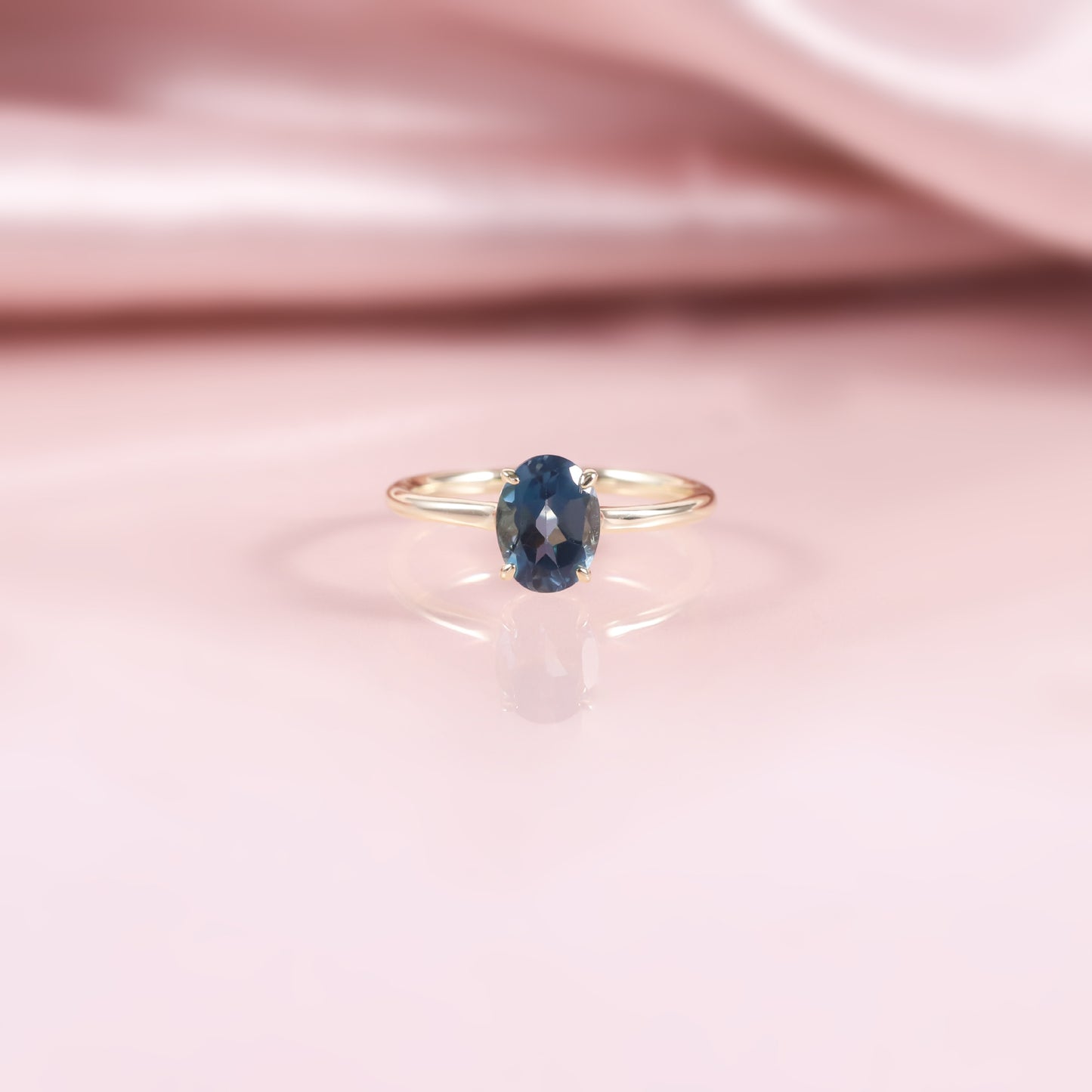 Minimalist Fresh Ring s925Sterling Silver Inlaid with Natural Colorful Gemstone Topaz5/6Large Carat Main Stone Ring