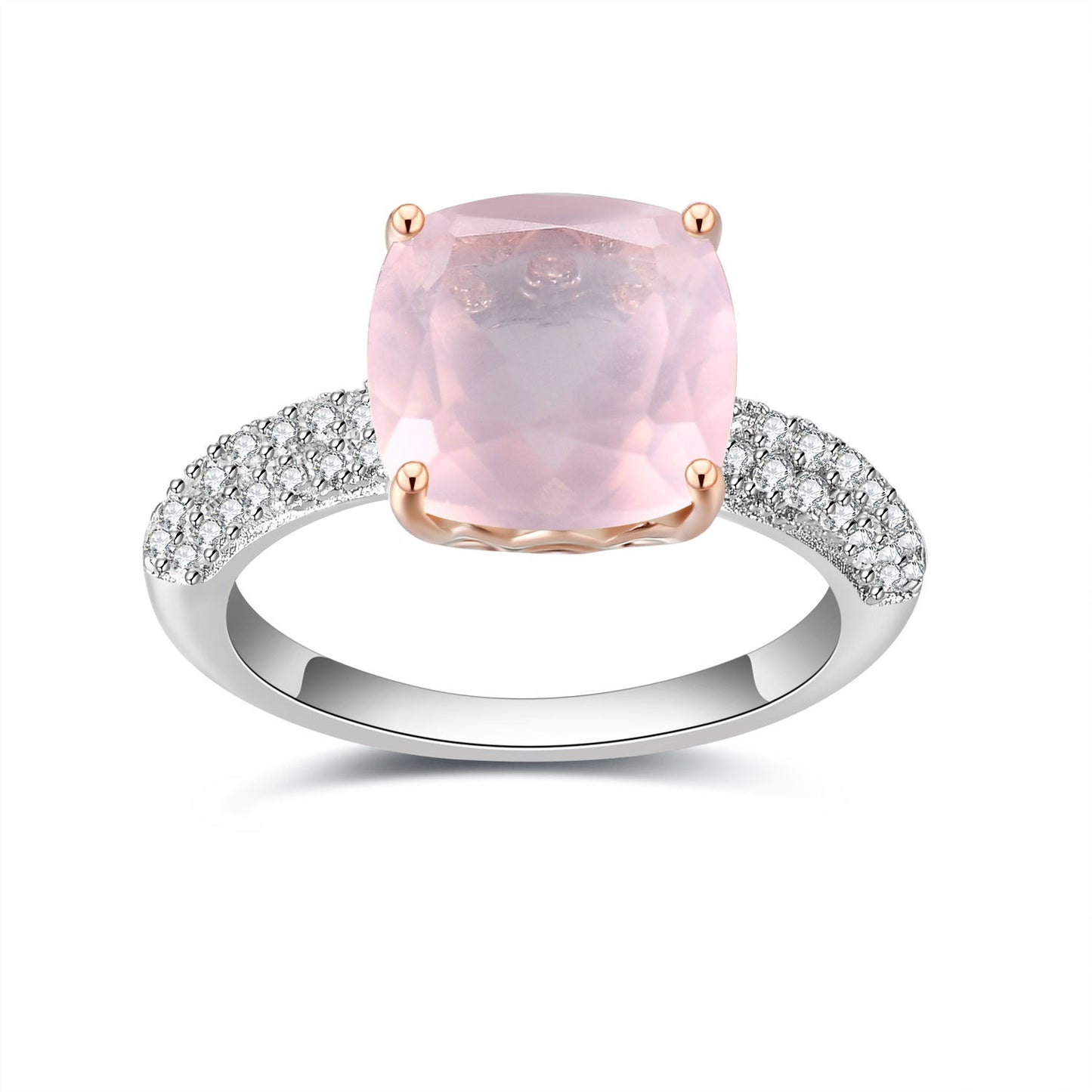 Vintage Luxury Design Ring Long-lasting color retention s925Sterling Silver Inlaid Colorful Gemstone Ring