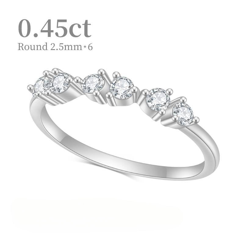 Fashionable Sweet Fresh Jewelry Moissanite Bracelet10/14/18k Gold Rose Gold Yellow Gold Ring