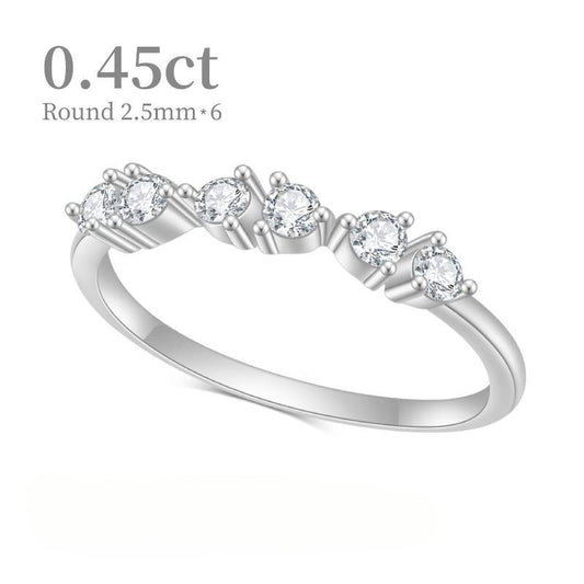 Fashionable Sweet Fresh Jewelry Moissanite Bracelet10/14/18k Gold Rose Gold Yellow Gold Ring