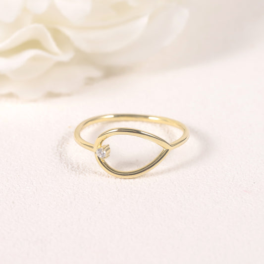 Knot Line Ring s925Sterling Silver Inlaid Moissanite Golden Dawn Series Unique Personality Ring for Men and Women