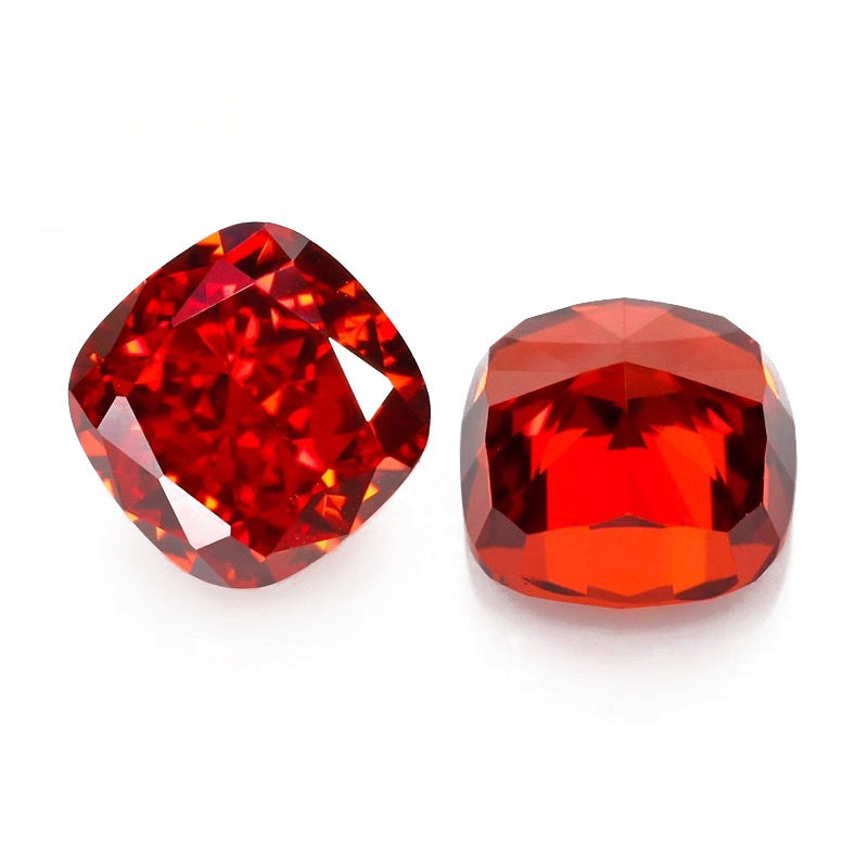 Colored Cultivated Diamond Loose Stones1.6/2Carat18k Gold Platinum Diamond Ring Fat Square Lab-Grown Diamond IGI