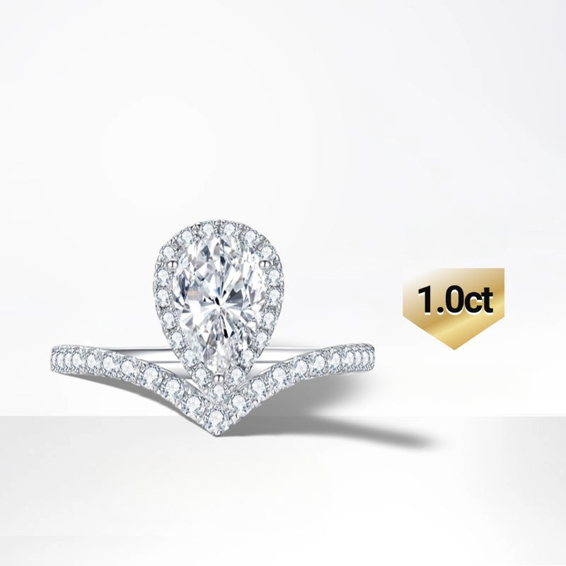 Elegant Crown18k Gold Inlaid Cultivated Diamond Ring k Gold Engagement Ring1Carat Genuine Diamond White Gold Ring Authentic