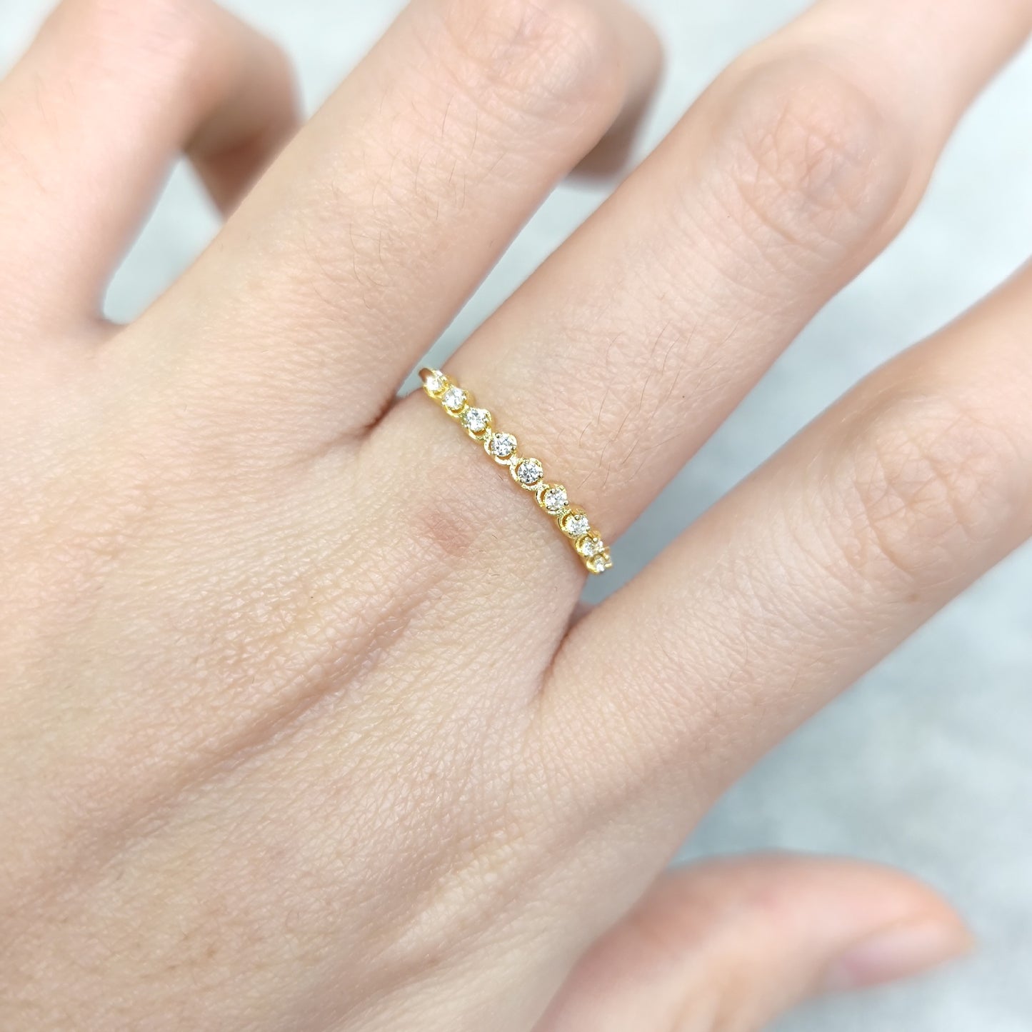Golden Dawn Series Ring s925Sterling Silver Plated18k Gold Inlaid Moissanite Men's and Women's Business Commuter Ring