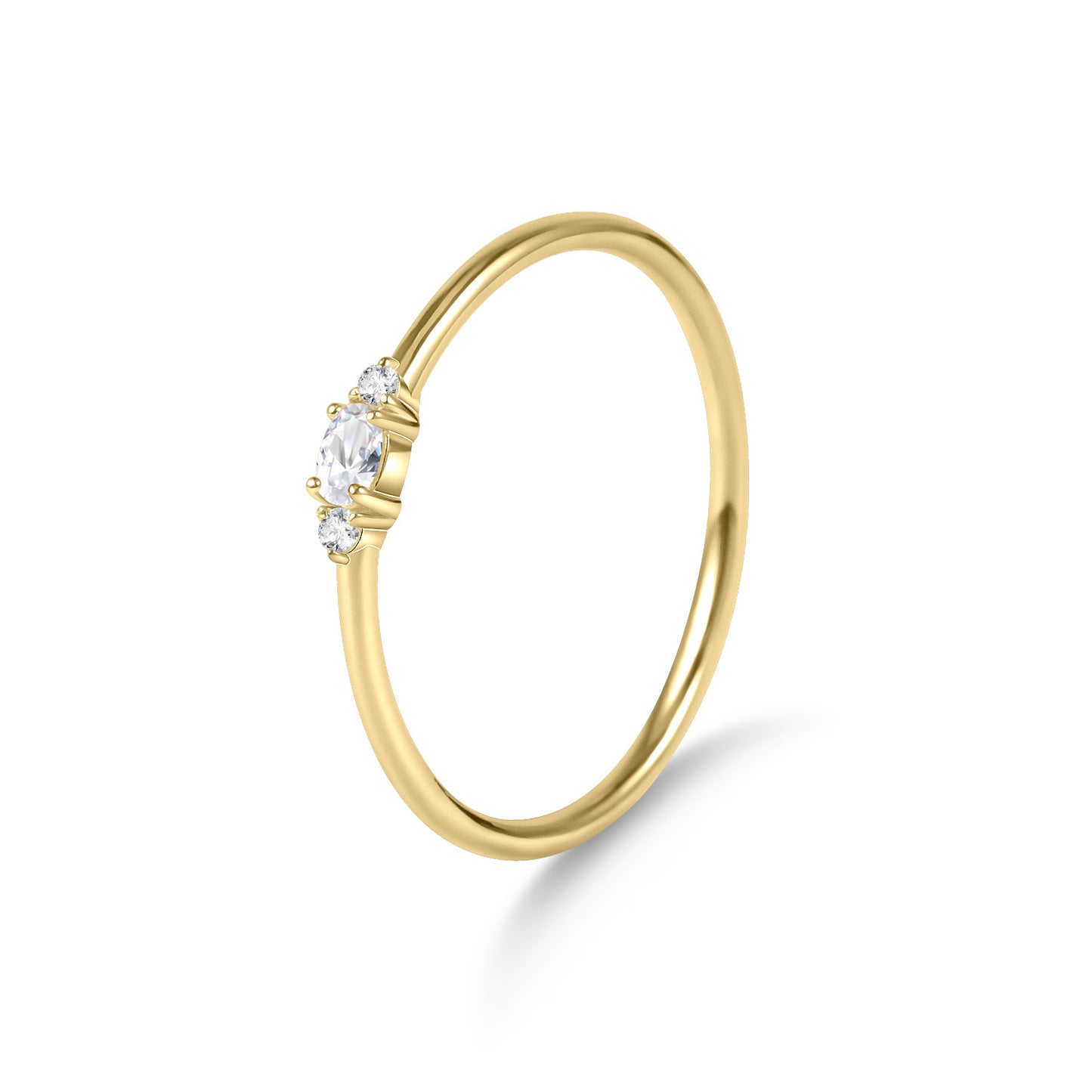 Best-seller on douyin s925Sterling Silver Moissanite Inlaid Hand Jewelry Fine Gold Dawn Series Small Ring Texture Ring