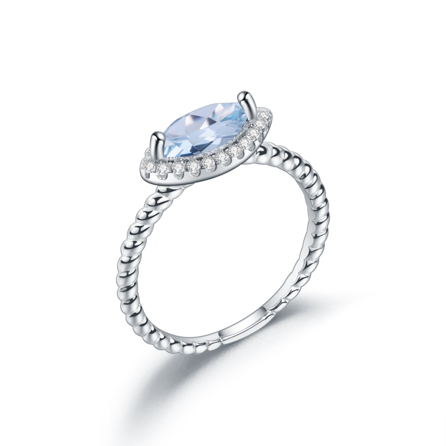 Luxury Fashion Natural Gemstone Ring In Stock Simple Temperament s925Sterling Silver Inlaid Natural Gemstone Ring
