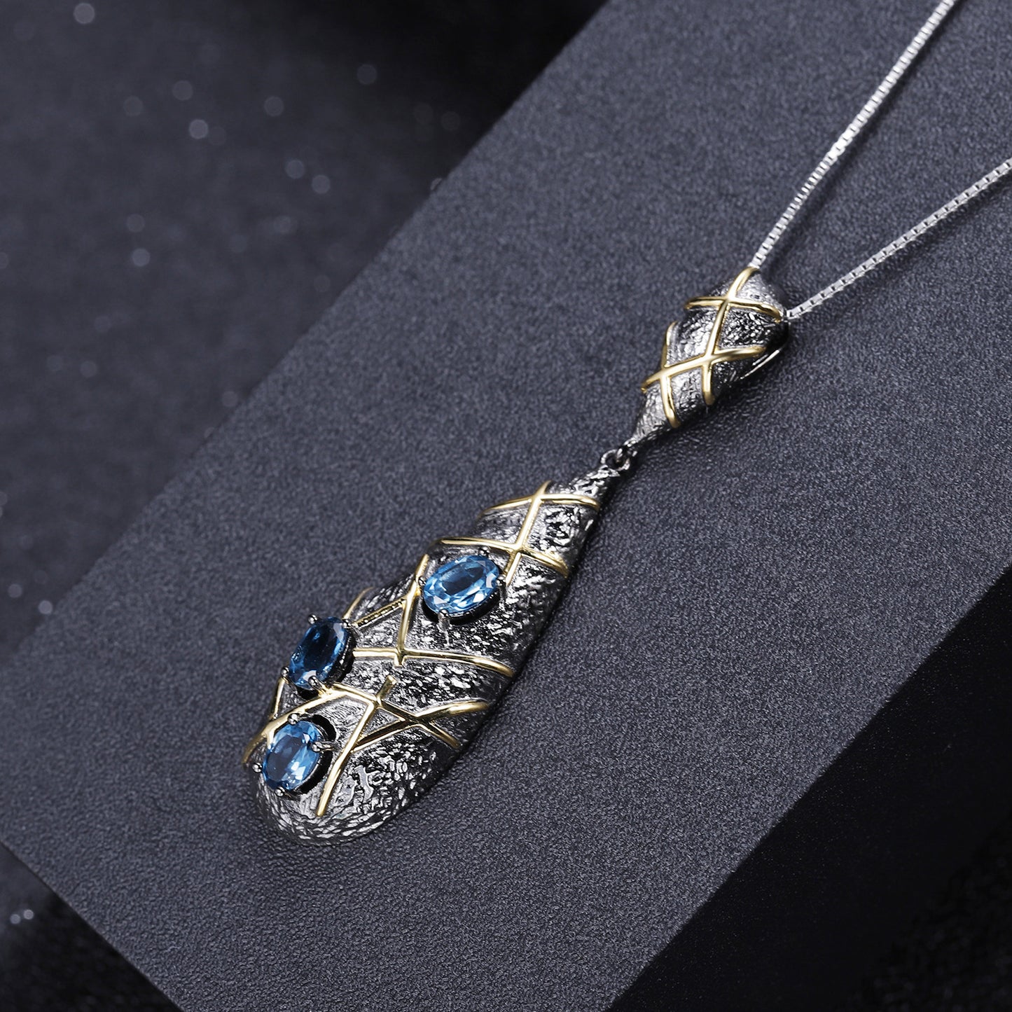 Italian Craft Designer Pendant Vintage Style with a Sense of Sophistication s925Silver Natural Amethyst Necklace Pendant
