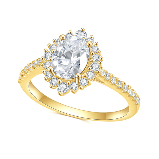 High-Grade Light Luxury S925Sterling Silver Inlaid5A Zircon Ring Fashionable and Exquisite Colorful Gemstone Ring