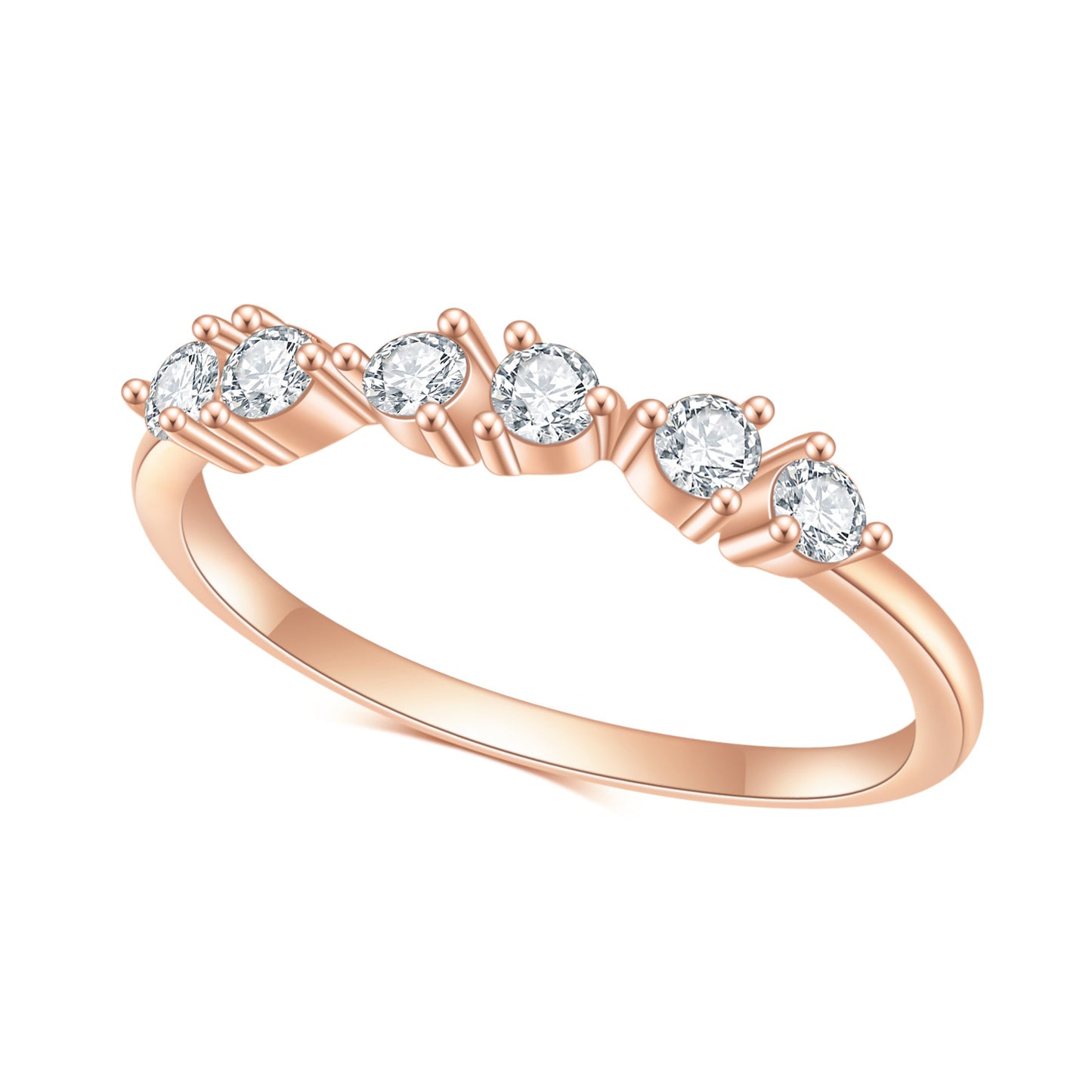 Fashionable Sweet Fresh Jewelry Moissanite Bracelet10/14/18k Gold Rose Gold Yellow Gold Ring