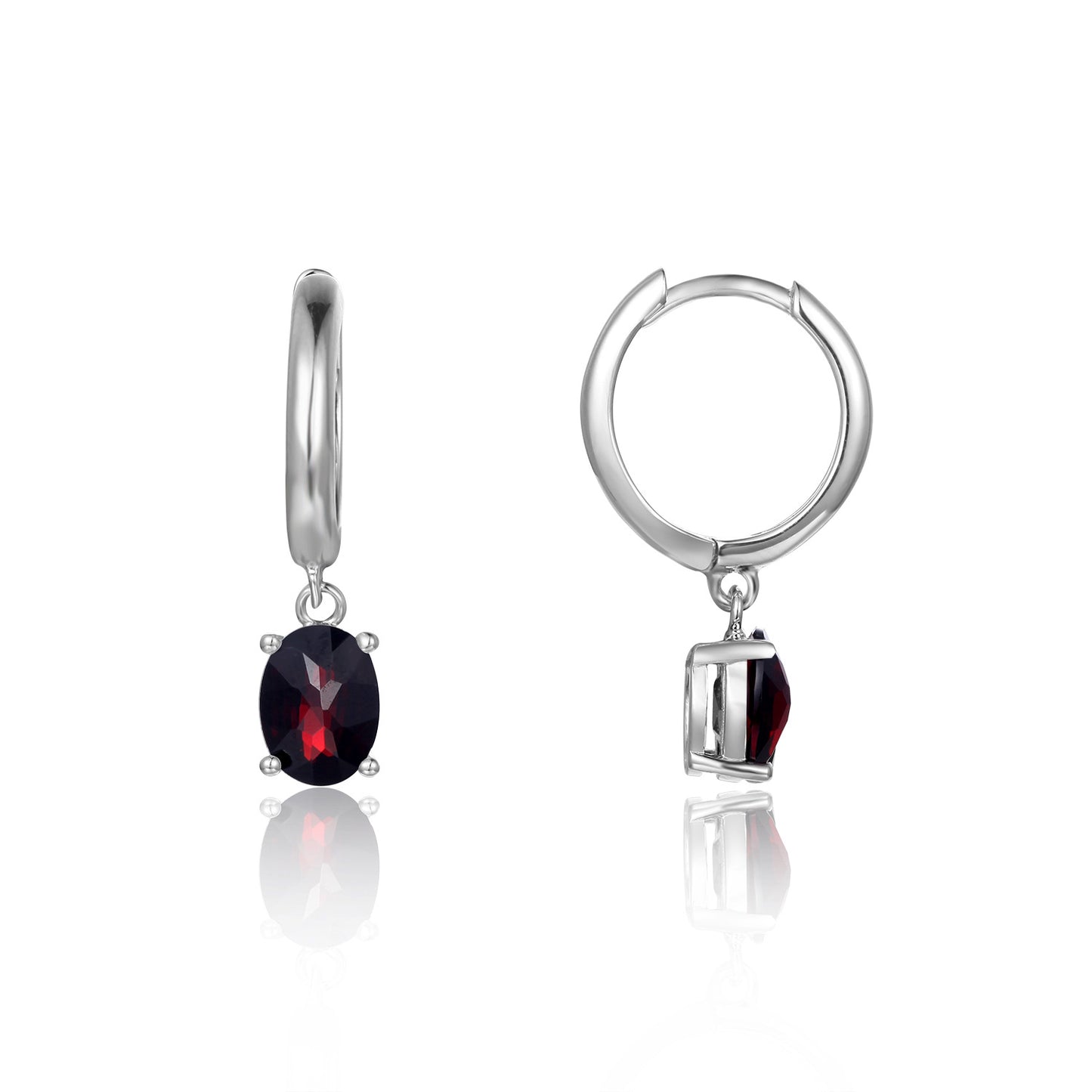 Minimalist Luxury Natural Gemstone Earrings Fashionable Personality s925Silver Inlaid Topaz Earrings Studs