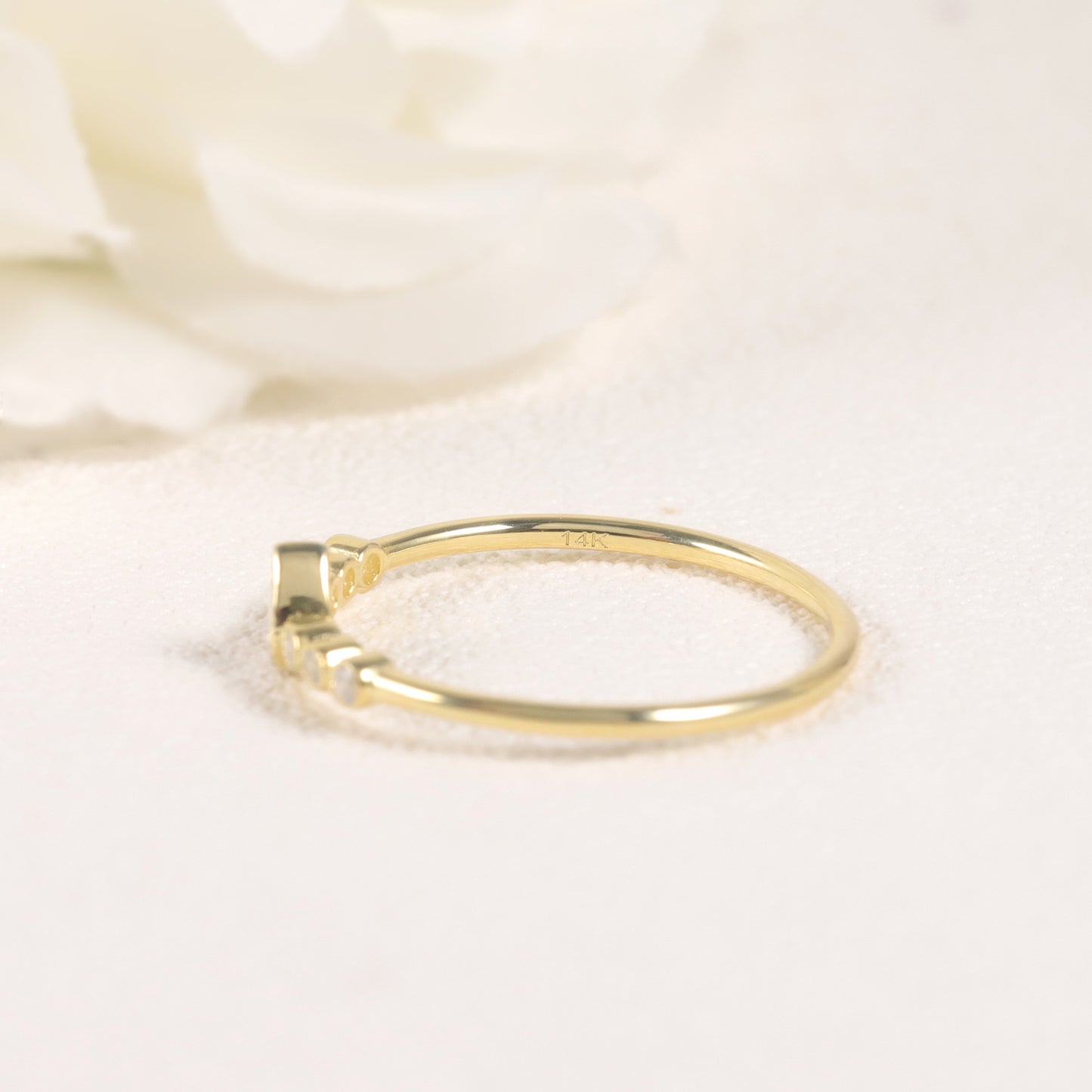 Business Style Commuter Ring Golden Dawn Series s925Sterling Silver Inlaid Moissanite Ring Thin Men and Women Can Be Stacked