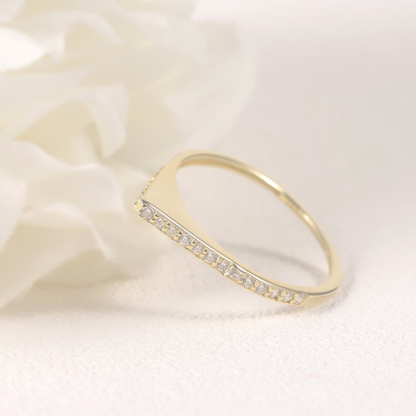Unique Personality Pyramid Ring2024Popular s925Sterling Silver Moissanite Gold Dawn Series Ring